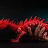 Dragon articulé vue latérale